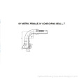90° Metric O-Ring Female 24° Cone L.T. 20491